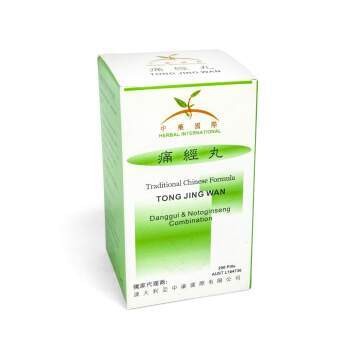 Herbal International - Traditional Chinese Formula pills:  Tong Jing Wan  (痛經丸) Danggui & Notoginseng Combination
