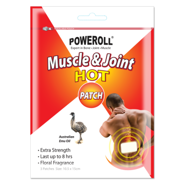POWEROLL Muscle & Joint HOT Patch 澳力寳鸸鹋小神贴 - 熱力加强装 