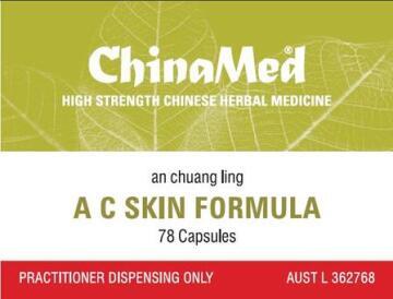 China Med - A C Skin Formula /  Acne Formula (An Chuang Ling 暗疮靈 CM100)