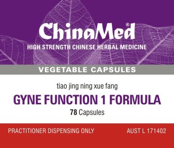 China Med - Gyne Function 1 Formula (Tiao Jing Ning Xue Fang 調經寧血方 CM183)