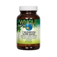 Whole Earth & Sea 7 Mushroom Super Blend - 60 Capsules