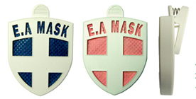 ECOM E.A Mask ES-020 (Air Mask Badge with clip) - Blue健康勳章（藍色）