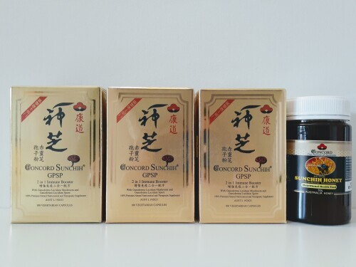 Concord Sunchih GPSP - 3 pack with bonus Concord Sunchih Honey (500g) 康道神芝