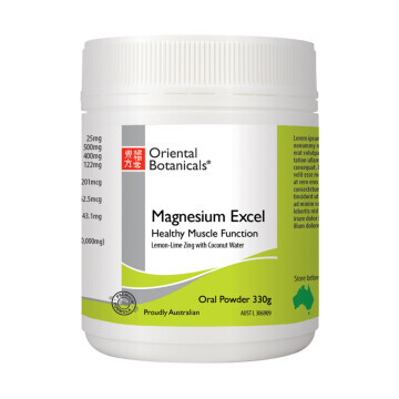 Oriental Botanicals Magnesium Excel (Lemon Lime Zing) 330g Oral Powder
