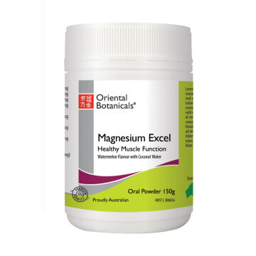 Oriental Botanicals Magnesium Excel (Natural Watermelon Flavour) 150g Oral Powder