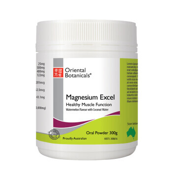Oriental Botanicals Magnesium Excel (Natural Watermelon Flavour) 300g Oral Powder