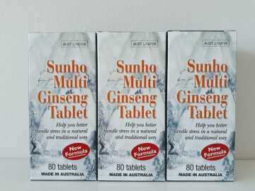 Sunho Multi Ginseng Tablet 80 Tablets (3 pack) (三參健康丸 80粒 - 三盒裝）